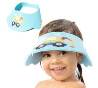 Cuffia da doccia per neonati e bambini - Chiusura in velcro regolabile in morbido materiale EVA, protegge occhi, naso e orecchie dall'acqua e shampoo, perfetta per lavare i capelli senza stress