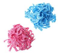 Cuffia da doccia per parrucchiere monouso trasparente da 100 pezzi Cuffie da bagno impermeabili elastiche Oct15 Drop ship -Blue