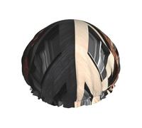 Cuffia da doccia per tettuccio architettonico, per donne e uomini, regolabile, riutilizzabile, a doppio strato, impermeabile, fodera in EVA, fascia elastica per capelli per tutte le lunghezze di