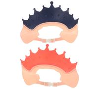 Cuffia da doccia regolabile per bambini, 2 pezzi, con visiera per lavare i