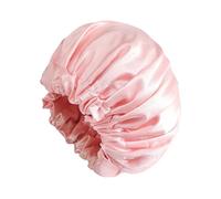 Cuffia da doccia riutilizzabile - Cuffia da notte in seta imitazione doppio strato grande 24 cm | Foulard a tesa larga per uso domestico da donna | da doccia per protezioni per capelli