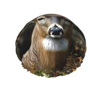 Cuffia da doccia riutilizzabile per donne e uomini, grande, impermeabile, lavabile, cuffia da bagno mimetica con fascia elastica a doppio strato, per capelli lunghi, trecce