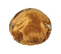 Cuffia da doccia stampata con raccolta del grano, riutilizzabile, appositamente progettata per i capelli lunghi delle donne, struttura a doppio strato, adatta per il bagno.