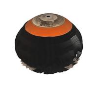 Cuffia da doccia vintage a doppio strato impermeabile con disco in vinile per donne, cappello da bagno riutilizzabile con fascia elastica, mantiene i capelli asciutti per la doccia e la cura della