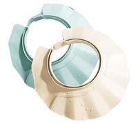 Cuffia da doccia, visiera da doccia da 2 pezzi, cuffia per neonato regolabile a 21 livelli con protezione per il lavaggio dei capelli del bambino a tesa larga per forniture da bagno