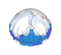 Cuffia da doccia White Bear Family One Size con tessuto impermeabile a doppio strato, adatta per il bagno e la cura della pelle