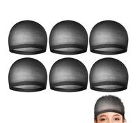 Cuffia da donna, berretto chiuso in rete, 6 pezzi, parrucca ultra sottile con fodera, per donne attrici scena Photoshoot Cosplay festa costume Natale festival musica danza