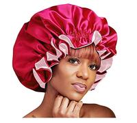 Cuffia da donna foderata in raso di seta, cappello meccanico, vino, Taglia unica