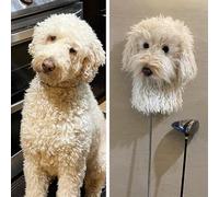 Cuffia da golf per cani, personalizzabile, per ferro/5 legno/7 legno/ibrido, realizzata a mano (case 2)