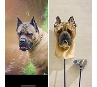 Cuffia da golf per cani, personalizzabile, per ferro/5 legno/7 legno/ibrido, realizzata a mano (case 6)