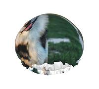 Cuffia da impermeabile Corgi di razza pura, Cuffia elastica per capelli da bagno Protezione ambientale Cuffia da bagno per capelli, Doppio strato impermeabile Cappello da da bagno