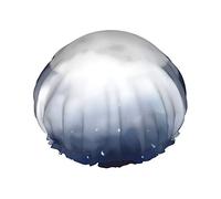 Cuffia da impermeabile luna, stelle e nuvole, cuffia elastica per capelli da bagno Cuffia da bagno per capelli con protezione ambientale, doppio strato impermeabile Cappello da per il