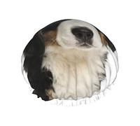 Cuffia da impermeabile per cuccioli di cane da montagna, cuffia elastica per capelli da bagno Cuffia da bagno per capelli con protezione ambientale, doppio strato impermeabile Cappello da doc