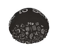 Cuffia da impermeabile ritorno a scuola, cuffia elastica per capelli da bagno Cuffia da bagno per capelli con protezione ambientale, cappello da a doppio strato impermeabile