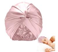 Cuffia da notte da donna in raso di seta con retina elasticizzata in raso, fascia per la notte, si prende cura naturalmente dei ricci, morbida e traspirante, un must per le donne che lavorano a casa