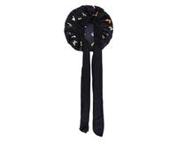 Cuffia da notte in raso con coulisse - Per i capelli ricci naturali e la protezione della parrucca da donna(1pcs black)