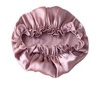 Cuffia da notte in seta, cappelli for donne, fascia for capelli con elastici, fasce for, accessori for per Donna(Bean paste powder,L)