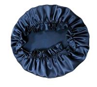 Cuffia da notte in seta, cappelli for donne, fascia for capelli con elastici, fasce for, accessori for per Donna(Dark blue,M)