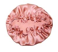 Cuffia da notte in seta, cappelli for donne, fascia for capelli con elastici, fasce for, accessori for per Donna(Coral red,L)