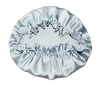 Cuffia da notte in seta, cappelli for donne, fascia for capelli con elastici, fasce for, accessori for per Donna(Silver,M)