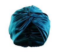 Cuffia da notte in seta Copri cuffia in for donna con nastro elastico for la cura dei capelli Capelli lunghi per Home(Green)