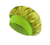 Cuffia da Notte in Seta Cuffia for capelli da donna in raso la cura dei durante notte, cuffie seta, cappello a tesa larga con fascia elastica morbida(Color21)