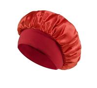 Cuffia da Notte in Seta Cuffia for capelli da donna in raso la cura dei durante notte, cuffie seta, cappello a tesa larga con fascia elastica morbida(Color10)