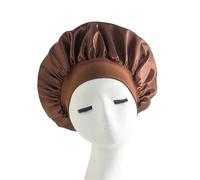 Cuffia da Notte in Seta Fascia for capelli in seta con fascia elastica floscia for dormire, berretto da notte a tesa larga in raso(Color5)