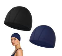 Cuffia da nuoto, 2 pezzi, traspirante, elastica, impermeabile, per donne, uomini, bambini, ragazzi, ragazze, piscina, spiaggia, vacanze estive, viaggi, sport all'aria aperta, , escursionismo