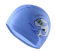 Cuffia da Nuoto Bambini, Cuffia da Piscina Bambina in Silicone, Cuffia Piscina Bambino Elastico Impermeabile Antiscivolo per Naso per Ragazzi Ragazza per Piscina Spa Terme (Delfino blu)