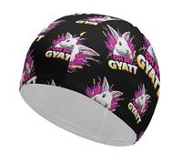Cuffia da nuoto Bunny Rabbits Thunder Oh My Gyatt per uomo e donna, antiscivolo, per capelli lunghi o corti.