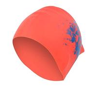 Cuffia da nuoto, cuffia da nuoto in silicone Cuffia da bagno impermeabile da bagno per capelli lunghi(Rosso)