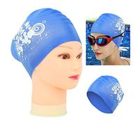Cuffia da Nuoto, Cuffie da Nuoto per Donna Cuffia da Nuoto per Donna con Motivi Alla Moda Stampati Leggera per il Nuoto (BLUE)