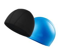Cuffia da nuoto da donna, 2 pezzi, elastico e traspirante, berretto da nuoto, per donna, per piscina, spiaggia, , vacanze, viaggi, sport all'aria aperta, pesca, escursionismo, bianco + nero