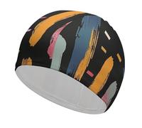 Cuffia da nuoto impermeabile per adulti The Witch of darkness Rainbow Women, cuffie da bagno per donne, capelli lunghi e corti