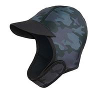 Cuffia da nuoto in neoprene da 2 mm con sottogola elasticizzata, per muta e surf, per snorkeling, kayak, vela, canoa, sport acquatici