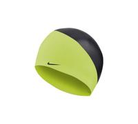 Cuffia da nuoto in silicone nike swim slogan giallo nero