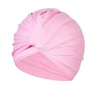 Cuffia da nuoto in tessuto donna 2 pezzi Piscina for capelli lunghi bagno alta elastica femminile Cappello a doppio strato Per Uomo/Donna(Pink)