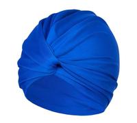 Cuffia da nuoto in tessuto donna 2 pezzi Piscina for capelli lunghi bagno alta elastica femminile Cappello a doppio strato Per Uomo/Donna(Blue)