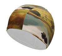 Cuffia da nuoto Lake District National Park, cuffia da nuoto resistente e altamente elastica, adatta per capelli lunghi e corti (uomini e donne)