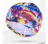 Cuffia da nuoto lunga elastica con materiale in nylon per il bagno e gli sport acquatici, comoda e design per proteggere i capelli (blu scuro)