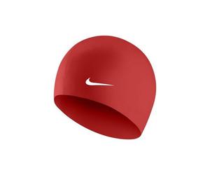 Cuffia da nuoto nike swim solid silicone training rosso