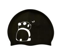 Cuffia da nuoto per adulti Cuffia di protezione per le orecchie Cuffia da nuoto antiscivolo Cuffia da nuoto unisex impermeabile Cuffia da nuoto elasticizzata Cuffia da nuoto estiva (Panda nero)