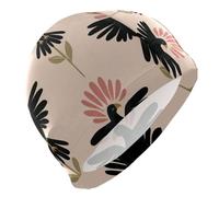 Cuffia da nuoto per adulti Naughty Nile Bird Pattern per uomo, per capelli corti, impermeabile, per nuoto, protezione dei capelli e riduzione della resistenza, gorros para nadar en piscina mujer