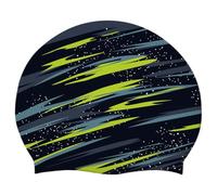 Cuffia da nuoto per allenamento in piscina, in silicone, impermeabile, con copertura per le orecchie, per adulti, per esercitarsi sul giro regolare, per fare pratica con i capelli lunghi, in silicone