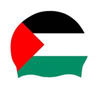 Cuffia Da Nuoto Per Capelli Lunghi Cuffie Da Nuoto Grandi Con Bandiera Della Palestina Per Donne Uomini Cuffia Da Nuoto In Silicone Per Adulti Cuffia Da Nuoto Unisex Per Spiaggia Piscina Palestina