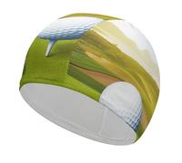 Cuffia da nuoto sportiva da golf, unisex, resistente, antiscivolo, ad alta elasticità, per capelli lunghi e corti, trecce e dreadlock, mantiene i capelli asciutti