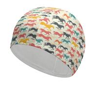Cuffia da nuoto unisex per uomo e donna, adatta a chi ha i capelli corti o lunghi, ideale per chi corre e si allena con il cavallo.