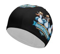 Cuffia da nuoto unisex Silly Goose certificata, adatta a donne e uomini con capelli corti o lunghi, cappelli da bagno alla moda