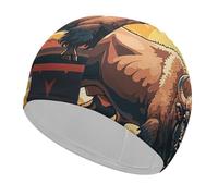 Cuffia da nuoto Wild American Bison Mountains, per adulti, donne e uomini, leggera ed elastica, per piscina, spiaggia, nuoto sul giro, protezione per le orecchie dei capelli